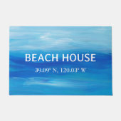 Beach House Coördinaten Deurmat (Voorkant)