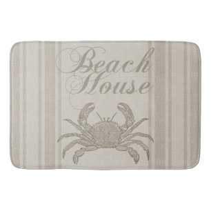 Beach House Crab Seashore Coastal  Badmat