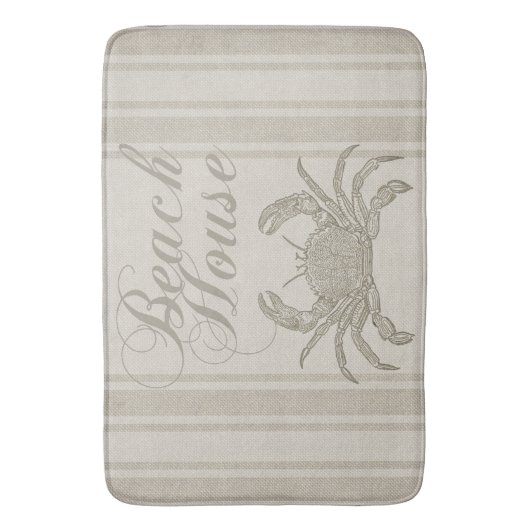 Beach House Crab Seashore Coastal Badmat (Voorkant Verticaal)