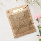Beach House Crab Seashore Coastal  Bedankzakje (Gezegeld)