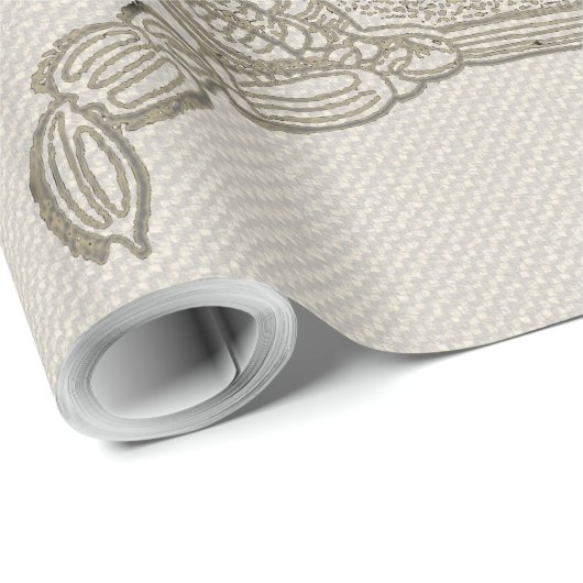 Beach House Crab Seashore Coastal  Cadeaupapier (Rol Hoek)