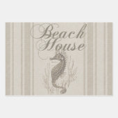 Beach House Crab Seashore Coastal  Inpakpapier Vel (Voorkant 2)