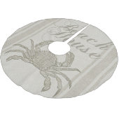 Beach House Crab Seashore Coastal  Kerstboom Rok (Gekanteld)
