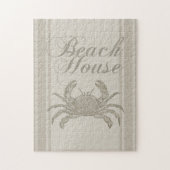 Beach House Crab Seashore Coastal Legpuzzel (Verticaal)