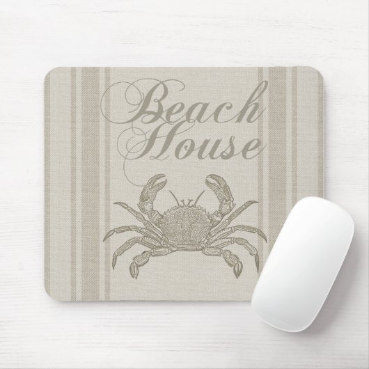 Beach House Crab Seashore Coastal  Muismat (Met muis)