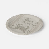 Beach House Crab Seashore Coastal  Papieren Bordje (Gekanteld)