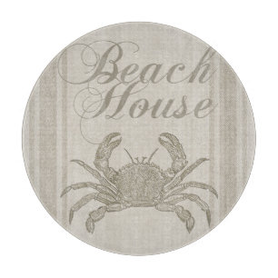Beach House Crab Seashore Coastal Snijplank