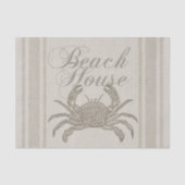 Beach House Crab Seashore Coastal  Tissuepapier (Voorkant)