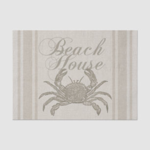 Beach House Crab Seashore Coastal  Tissuepapier