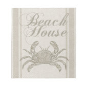Beach House Crab Seashore Notitieblok (Voorkant)