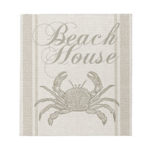 Beach House Crab Seashore Notitieblok