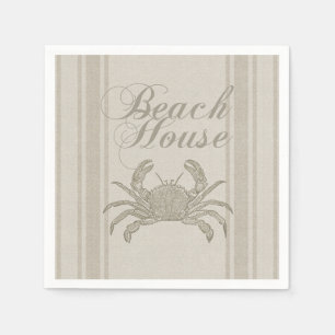 Beach House Crab Seashore Servet