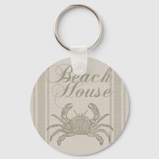 Beach House Crab Seashore Sleutelhanger (Voorkant)