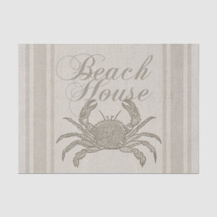 Beach House Crab Seashore Tissuepapier