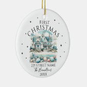Beach House Custom Christmas Keramisch Ornament (Rechts)