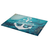 Beach House Cutting Board Anchor met naam Snijplank (Hoek)