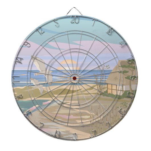 Beach House Dartbord (Voorkant)