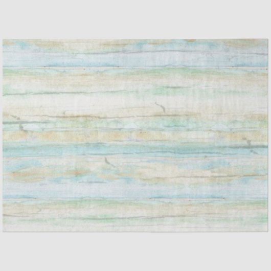 Beach House Driftwood Ocean Coastal Wood Decouting Tissuepapier (Voorkant)