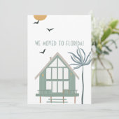 Beach House en Palm Tree We verhuisden naar Florid Aankondiging (Staand voorkant)