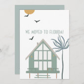 Beach House en Palm Tree We verhuisden naar Florid Aankondiging (Voorkant / Achterkant)