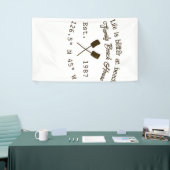 Beach house ets. Date year custom coordinates add Spandoek (Beurs)
