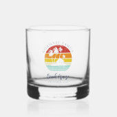 Beach House Familie Vakantie Swag Keepsake Custom Whisky Glas (Voorkant)