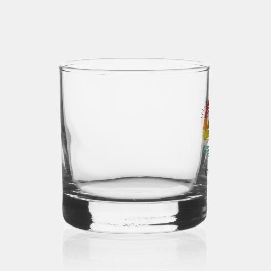 Beach House Familie Vakantie Swag Keepsake Custom Whisky Glas (Rechts)