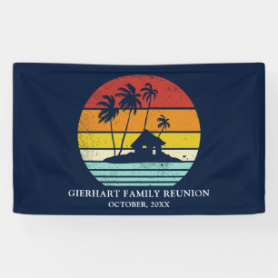 Beach House Family Reunion Nautical Palm Trees Spandoek