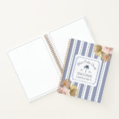 Beach House Guest Book Blue Strip Coastal Boho Notitieboek (Binnen)