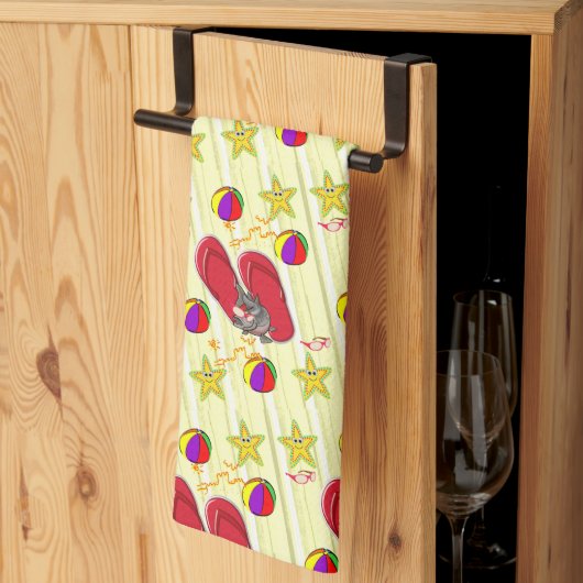 Beach House Keuken Handdoek (Derde Gevouwen)