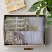 Beach House Kusthuisje Landschap Ocean Garden Tissuepapier (Geschenk)