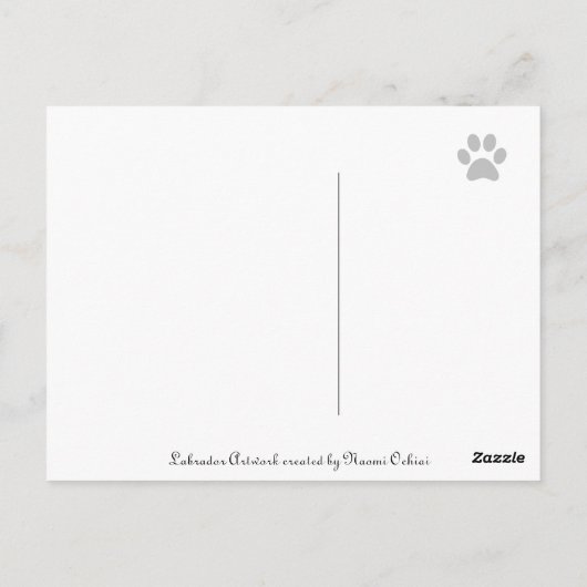 Beach House Labrador Boys Briefkaart (Achterkant)