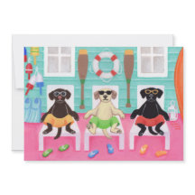 Beach House Labrador Boys Pool Party nodigt uit