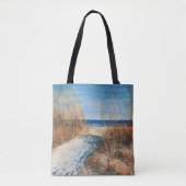 Beach House Lake Home Sand Dunes Tote Bag (Voorkant)