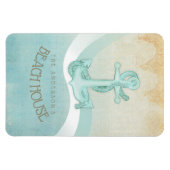 Beach House Nautical Anchor and Rope Aqua ID623 Magneet (Horizontaal)
