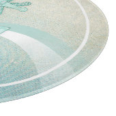 Beach House Nautical Anchor and Rope Aqua ID623 Snijplank (Hoek)