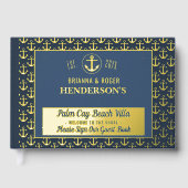 Beach House Nautical Anchors Vakantiehuis Goud Gastenboek (Voorkant)