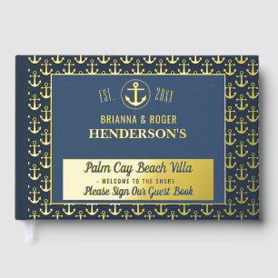 Beach House Nautical Anchors Vakantiehuis Goud Gastenboek