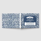 Beach House Nautical Coral Pattern Vakantiehuis Gastenboek (Volledig)