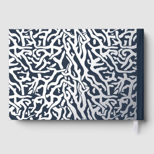 Beach House Nautical Coral Vakantiehuis Zilver Gastenboek (Achterkant)