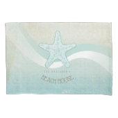 Beach House Nautical Starfish Aqua Blue ID623 Kussensloop (Voorkant)