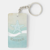 Beach House Nautical Starfish Aqua Blue ID623 Sleutelhanger (achterkant)
