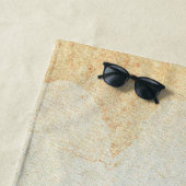 Beach House Nautical Starfish Aqua Blue ID623 Strandlaken (In situ)