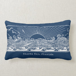 Beach House Navy Blue White Coastal Kussen