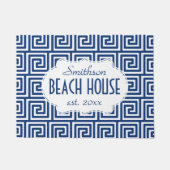 Beach House Navy Key Deco Nautical Personalized Deurmat (Voorkant)