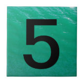 Beach House Number Tile Tegeltje (Voorkant)