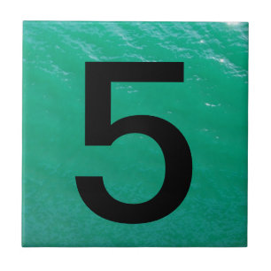 Beach House Number Tile Tegeltje