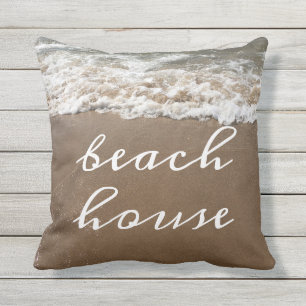 Beach House Ocean Photo Nautical Summer Decor Buitenkussen