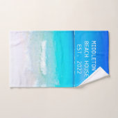 Beach House Ocean Zee Blue Family Bad Handdoek (Handdoek)