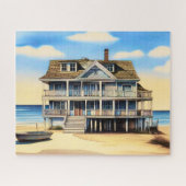 Beach House op het zand Legpuzzel (Horizontaal)